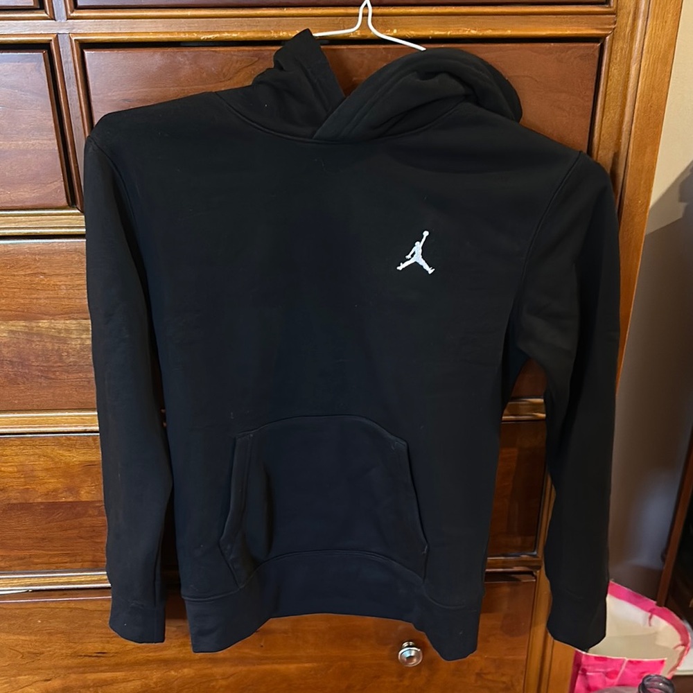 BRAND NEW:  Nike Black Hoodie with White Logo
